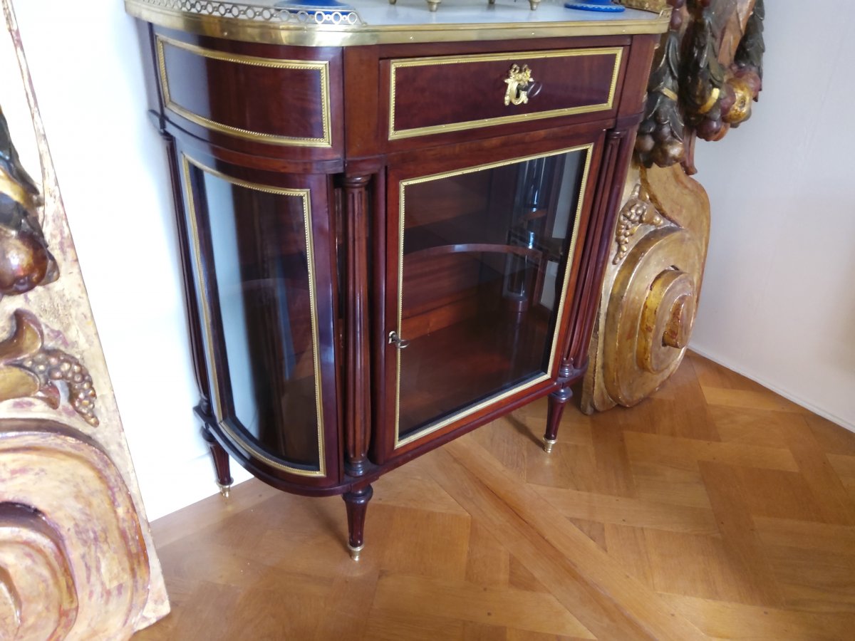 Vitrine De Style Louis XVI Epoque Fin XIX-photo-4